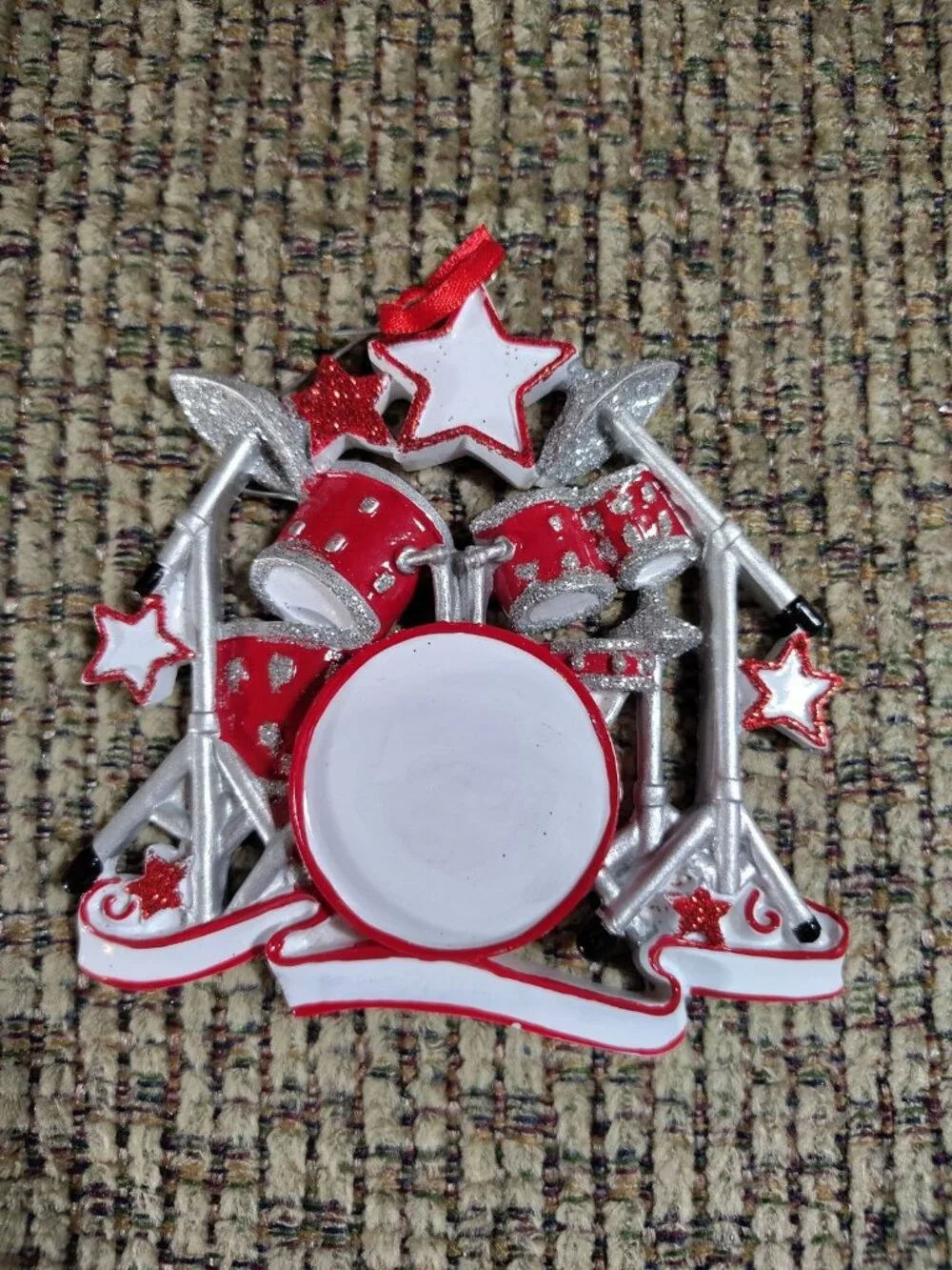 Personalized Drum Set Christmas Ornament